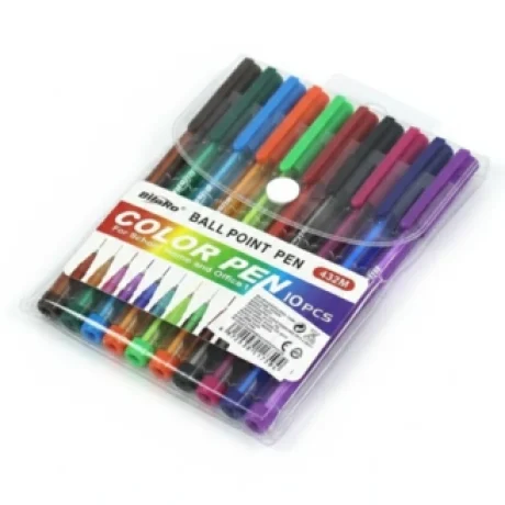 Ballpoint Pen Set 10 Colors BilaRO