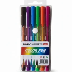 Ballpoint Pen Set 6 Colors BilaRO