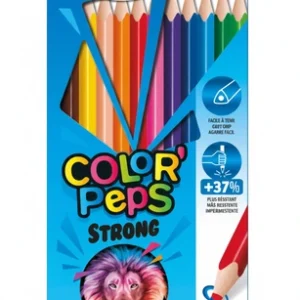 Crayons 12 couleurs strong MAPED