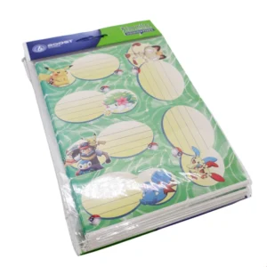 Étiquettes scolaires pokémon