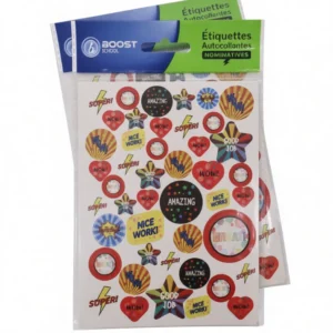 Étiquettes scolaires stickers