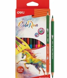 Deli Dual- color Pencil C005 20 12 PCS