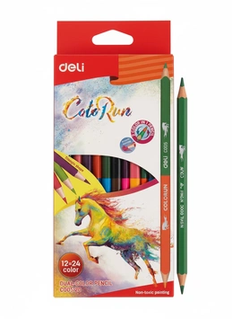 Deli Dual- color Pencil C005 20 12 PCS