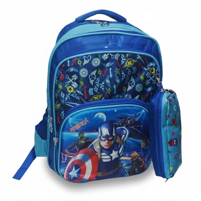 Cartable 3 poches 2 Pièces design 3D