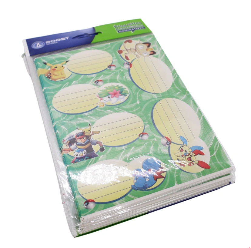 Étiquettes scolaires pokémon
