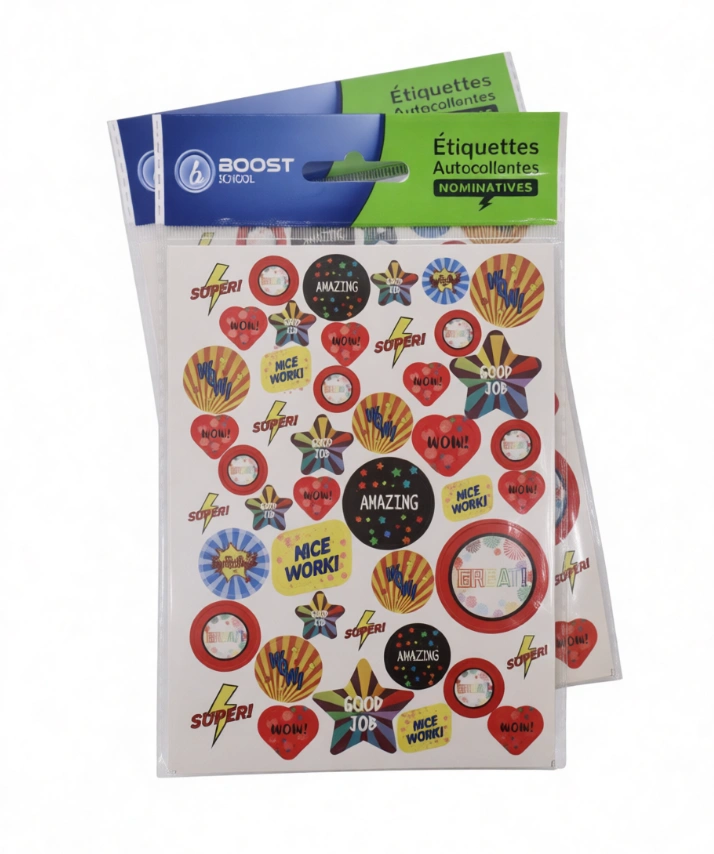 Étiquettes scolaires stickers