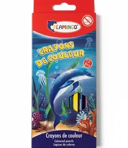 Flamingo Crayons de Couleur 12 Pcs