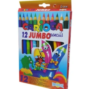 Boîte de crayons de couleur CARIOCA Jumbo – 12 unités