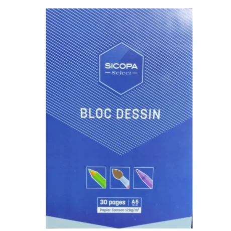 Bloc Dessin Scopa A5 30 pages 120g/m²