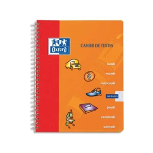 CAHIER DE TEXTES 96 PAGE SPIRAL