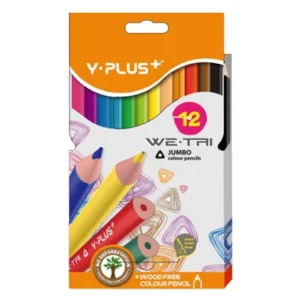 CRAYONS COLOR 12 PENCIL JUMBO Y-PLUS+ TC140300