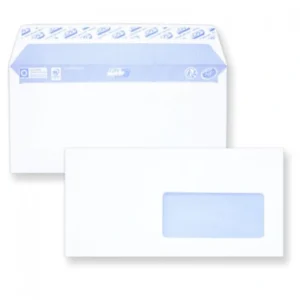 Enveloppe blanche avec fenêtre format 220x110 90G