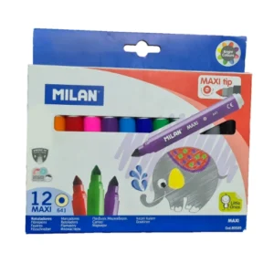 MILAN Boîte de 12 crayons de couleur