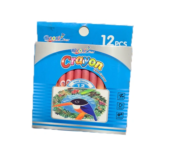 12 crayons de cire aux couleurs