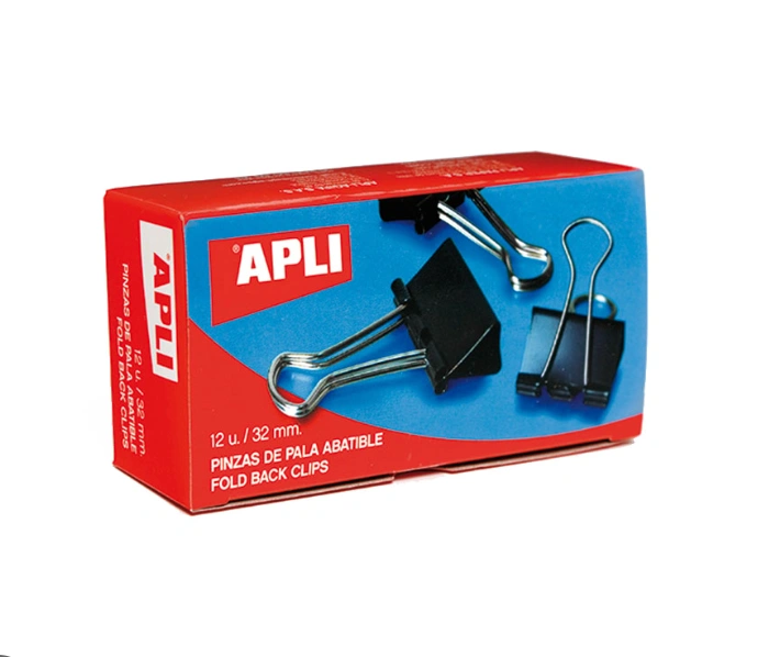 Boite de 12 pinces a clip 19mm APLI