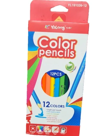 Crayons de couleur Yalong 12 couleurs