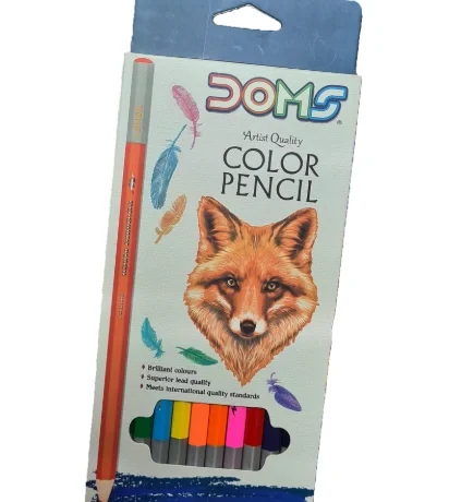 Crayons de couleur en bois Doms – Boîte de 12