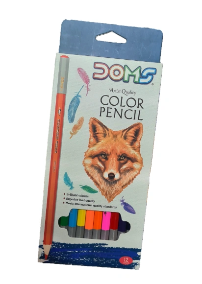 Crayons de couleur en bois Doms – Boîte de 12