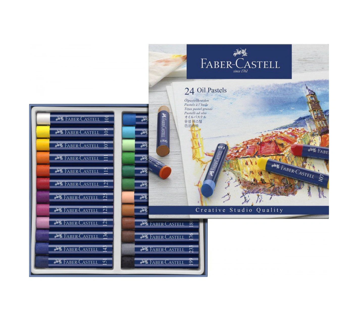 Faber Castell Box of 24 Creative Studio Oil Art Pastels