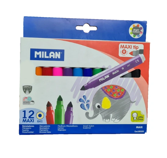 MILAN Boîte de 12 crayons de couleur