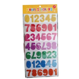 Autocollant numero alphabet brilliant foam stickers