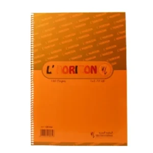 CAHIER SPIRAL PLASTIFIE L'HORIZON 300 PAGE GF 5X5