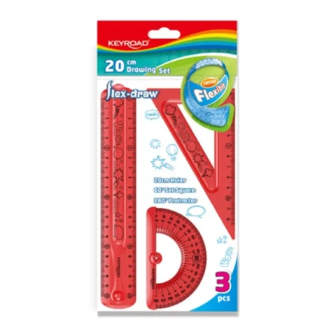 ENSEMBLE DE REGLE FLEXIBLE 20 CM YALONG