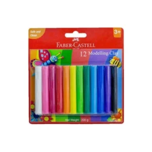 PATE A MODELER 12 COULEURS FABER CASTEL 200G