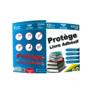 PROTEGE LIVRE ADHESIF 10 FEUILLES A4 DEFOILE