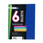 CAHIER DE NOTES 6 SUJETS 288 PAGE 16X22cm