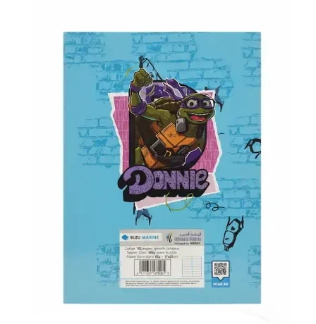 CAHIER PIQUE BLEU MARINE 192 PAGE 17*22