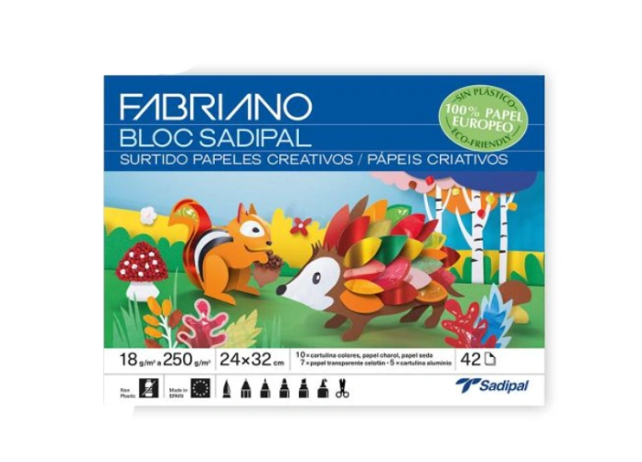 FABRIANO BLOC SADIPAL 24X32 ASSORTIMENT