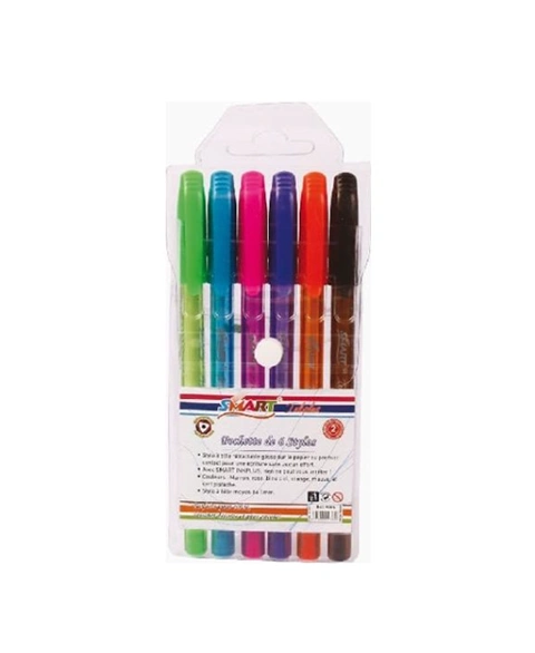 POCHETTE DE 6 STYLO BRILLANT HAO YOU