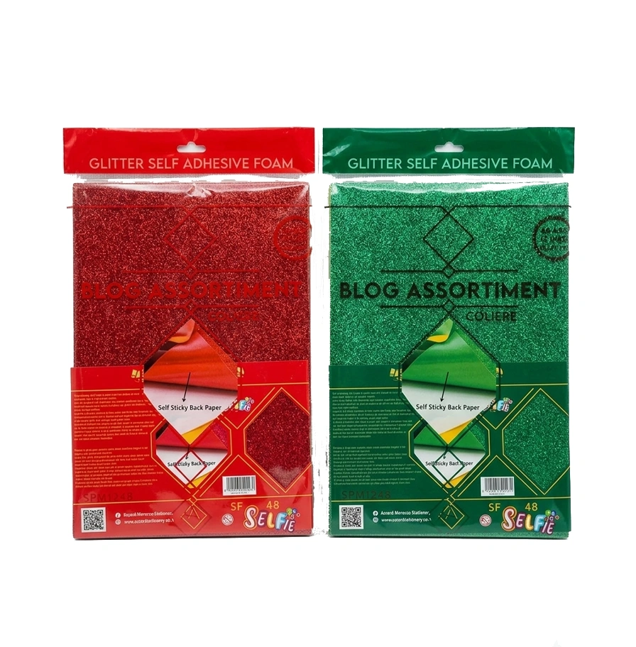 Papier mousse brillant adhésif 360 pochette accord